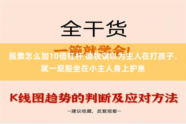 股票怎么加10倍杠杆 德牧误以为主人在打孩子，就一屁股坐在小主人身上护崽