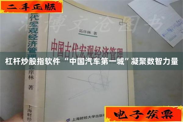 杠杆炒股指软件 “中国汽车第一城”凝聚数智力量