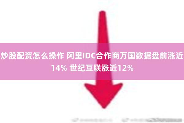 炒股配资怎么操作 阿里IDC合作商万国数据盘前涨近14% 世纪互联涨近12%